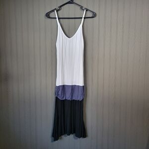 Lascana Spaghetti Strap Maxi Dress Drop Waist Adjustable Staps Women's Size 6